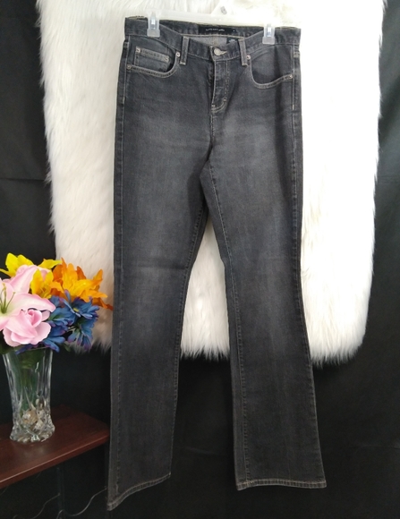 Calvin Klein Black Flare Leg Jeans Size 6 - Picture 3 of 13